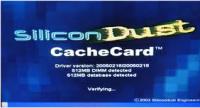 Silicondust Cachecard screen
